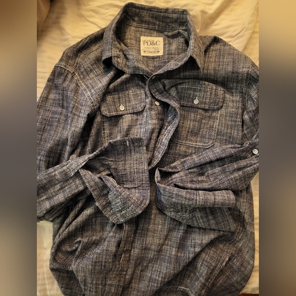 PD&C cotton button down sz M - Picture 1 of 6
